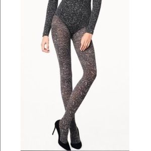 NWT WOLFORD CLUSTER TIGHTS PANTYHOSE, Sz:S